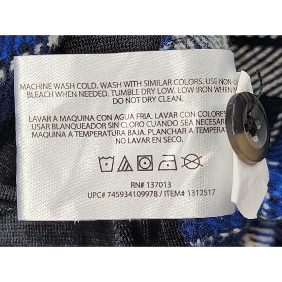 Orvis Big Bear Heavyweight Double Brushed Flannel Button Down Shirt XXL Blue - Picture 8 of 11